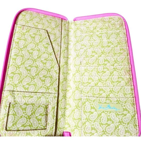 VERA BRADLEY Zip Around Wallet In Bermuda Pink - Picture 5 of 5